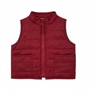 Baby Gap Fleece Lined Vest in Maroon Unisex Infant Size 6-12 Month